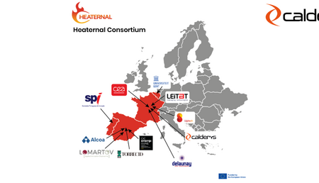 Calderys plays a key role in EU-funded project HEATERNAL to develop viable decarbonization solutions using thermal energy storage